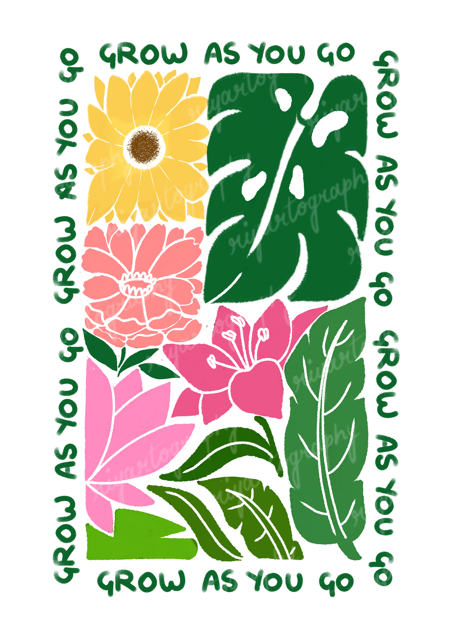 Grow As You Go - Sticker