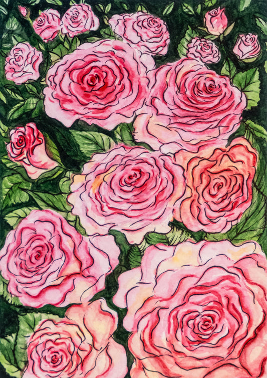 Water Color Roses